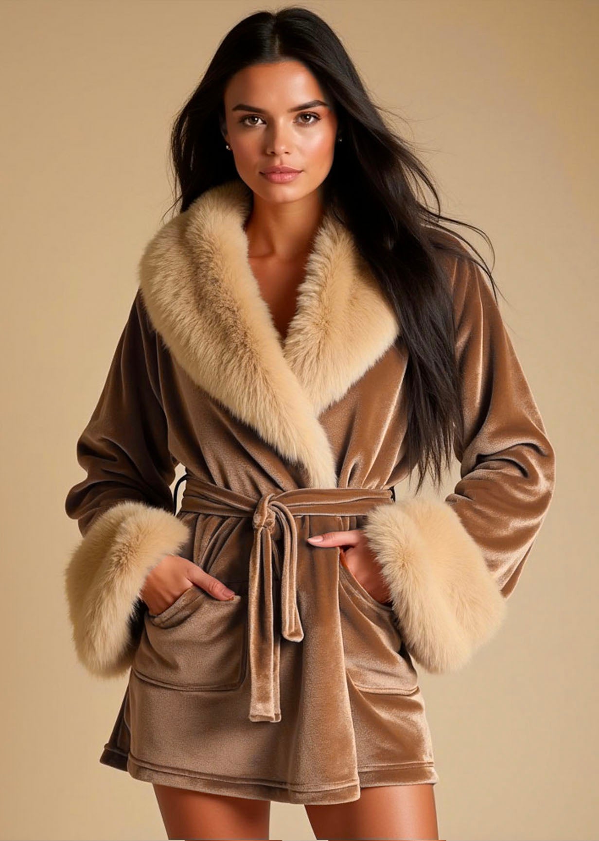 Ruby Brown Robe