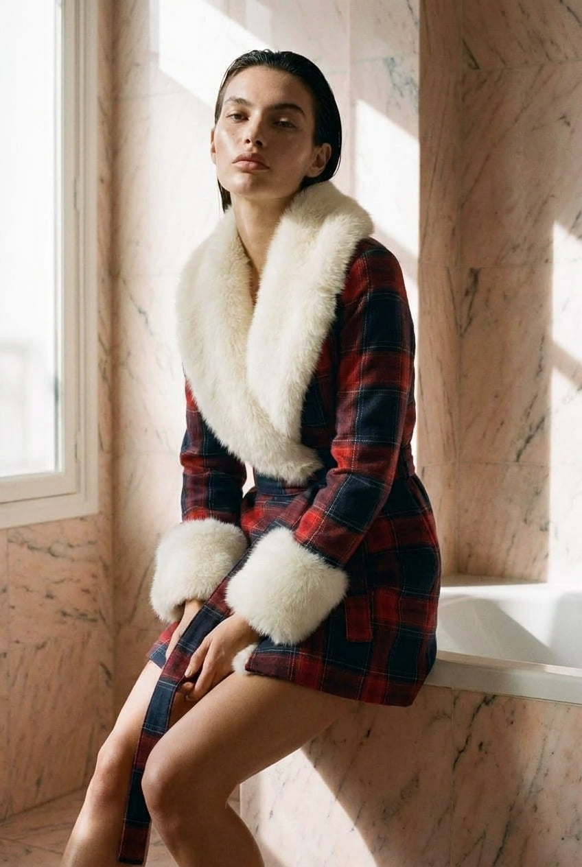 Isabella Tartan Robe