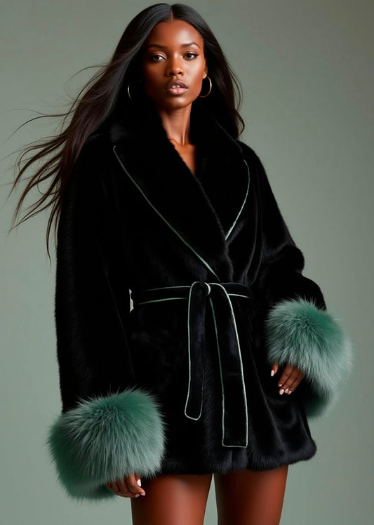 Zinnia Fur Robe