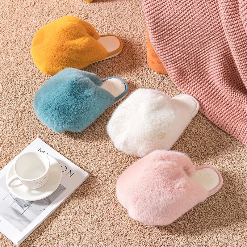 The Fluffiest Pink Slippers