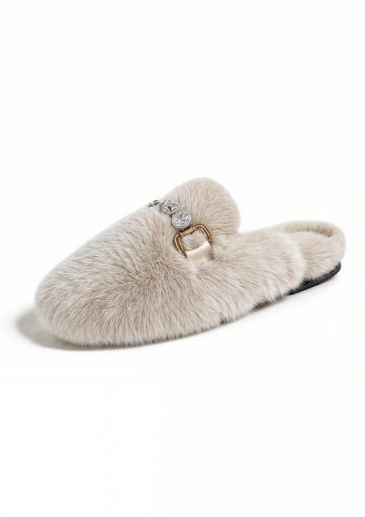 Hestia Jewel White Loafers