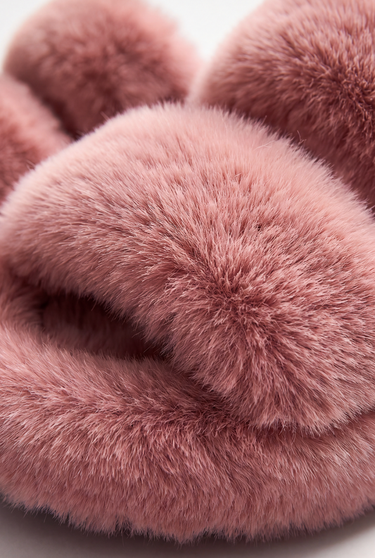 The Fluffy Pink Slippers