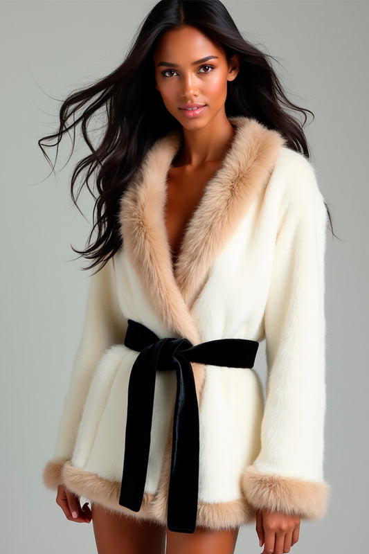 The White Diamond Fur Robe