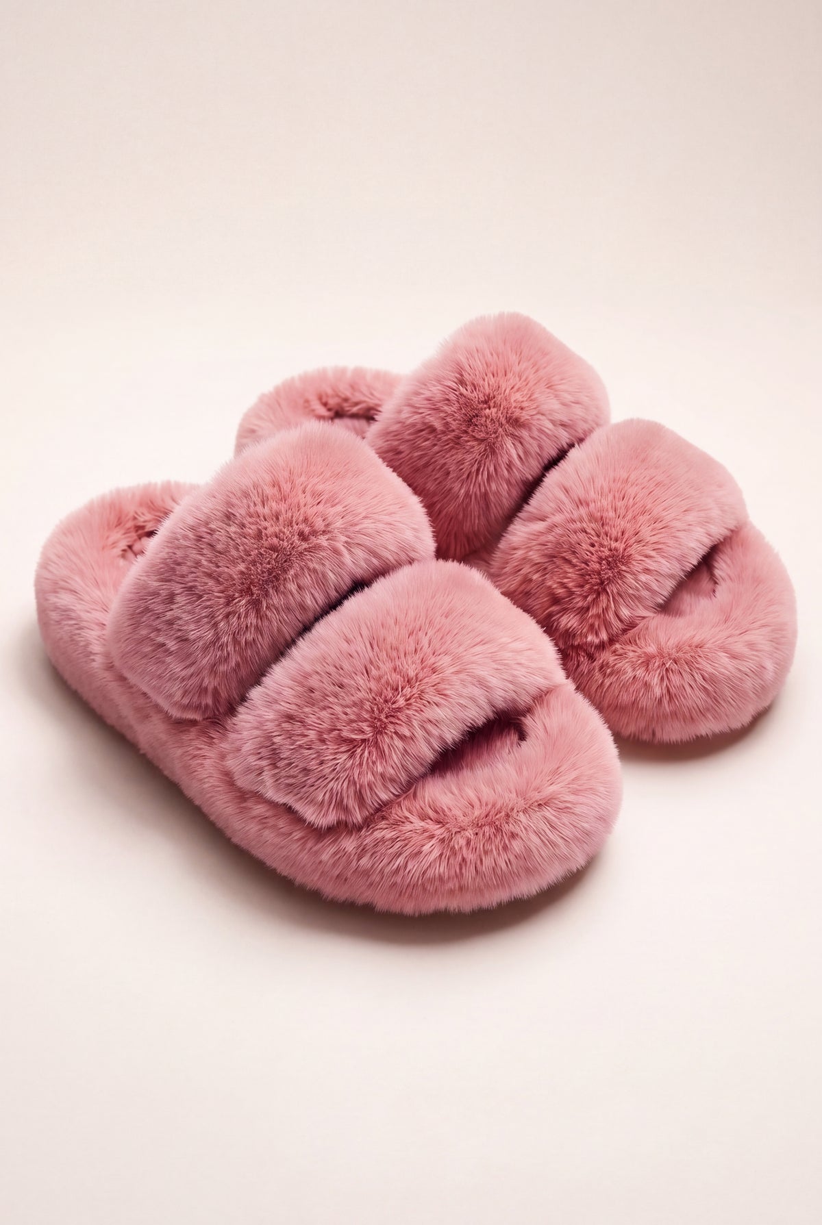The Fluffy Pink Slippers