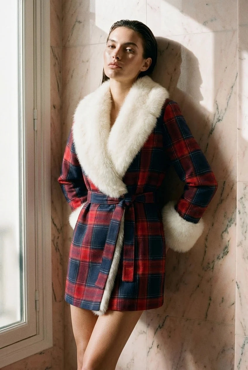 Isabella Tartan Robe