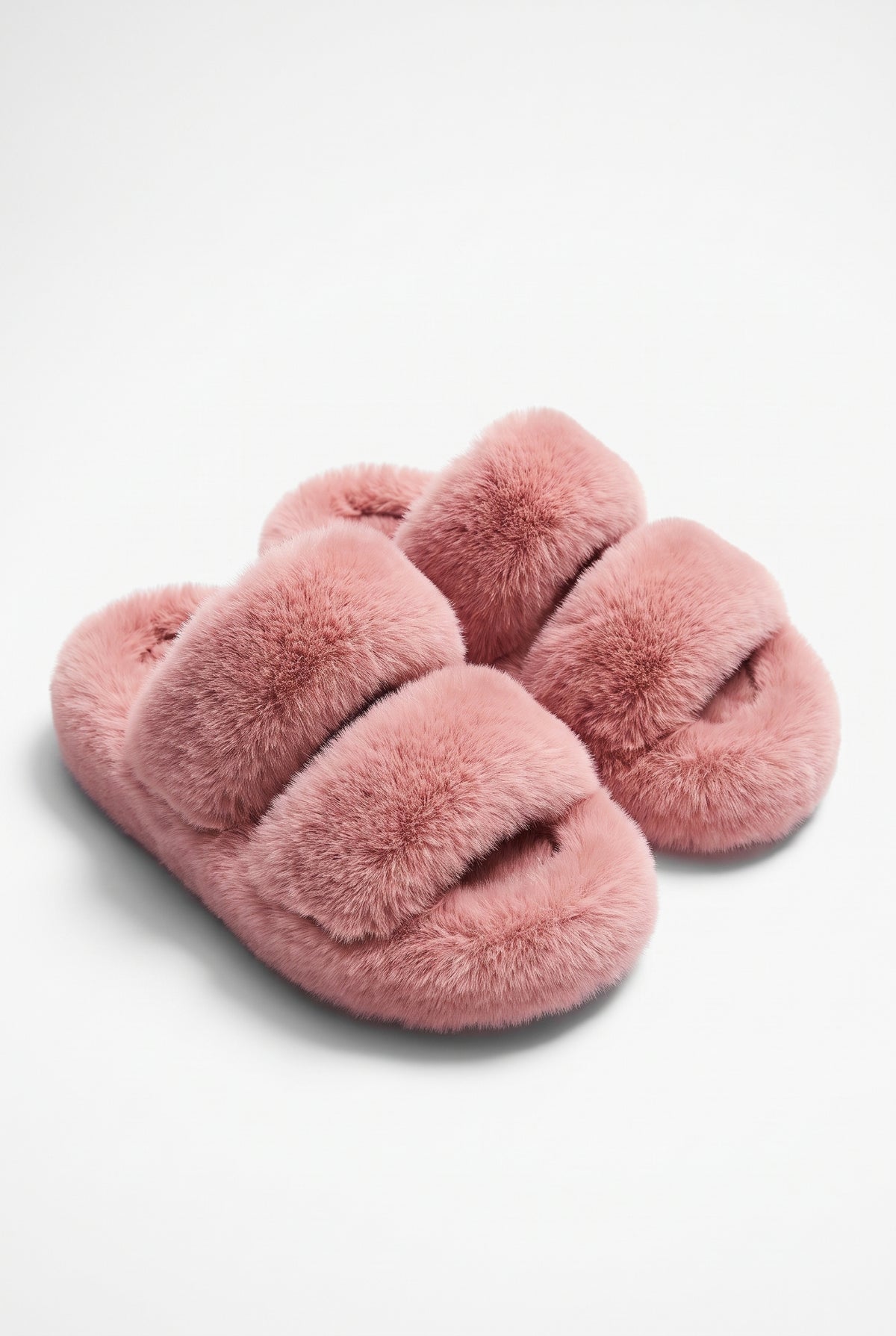 The Fluffy Pink Slippers