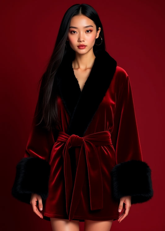 Ruby Velvet Robe