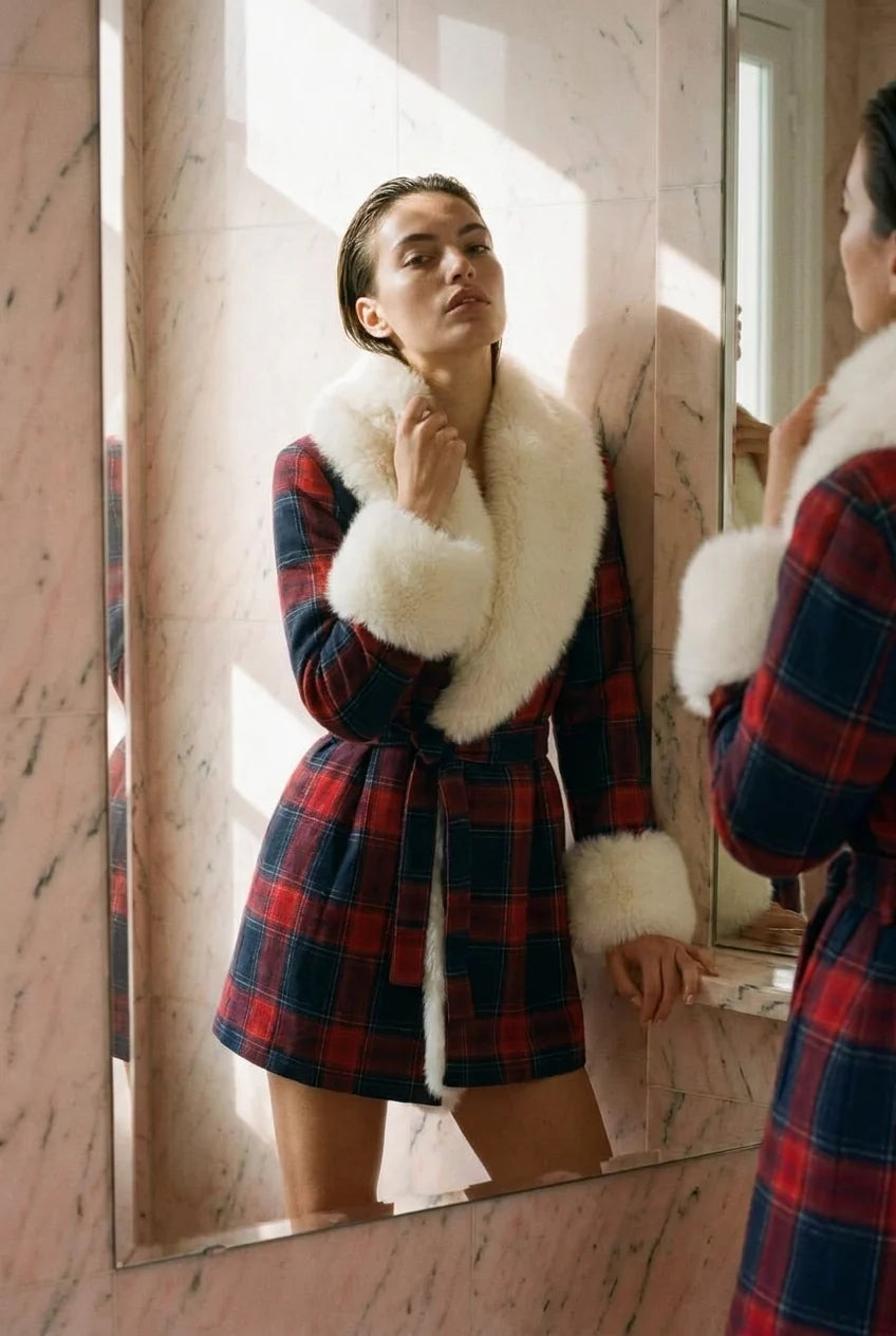Isabella Tartan Robe
