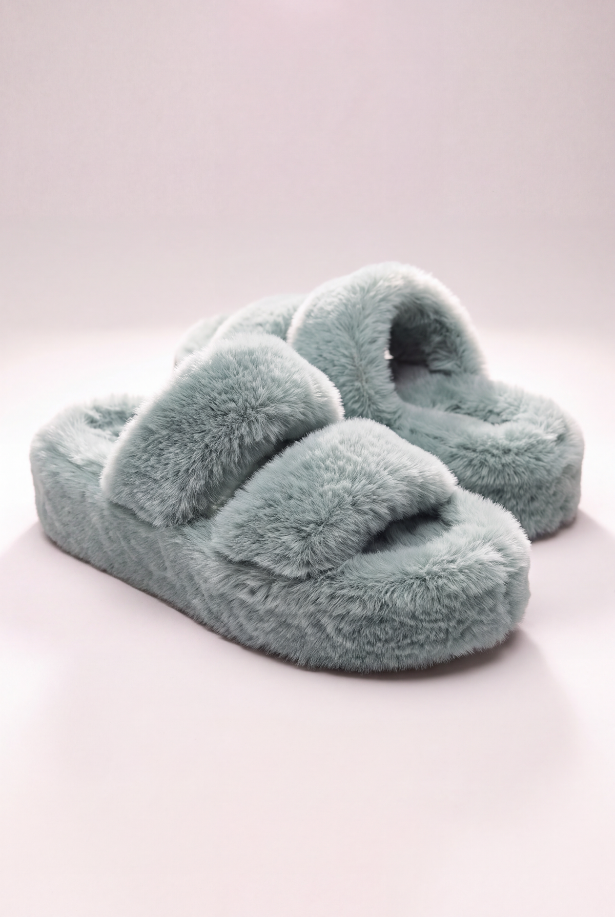 The Fluffy Green Slippers