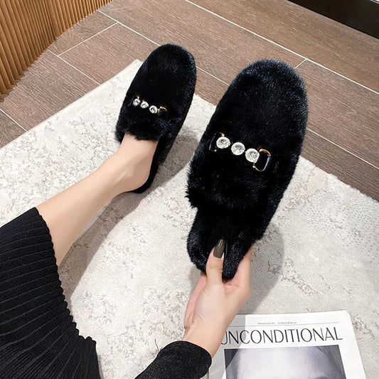 Hestia Jewel Black Loafers