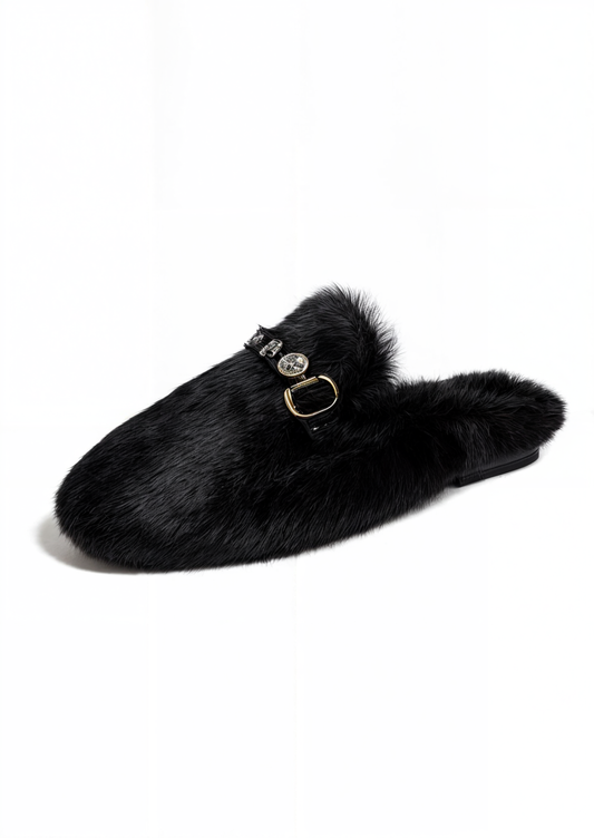 Hestia Jewel Black Loafers