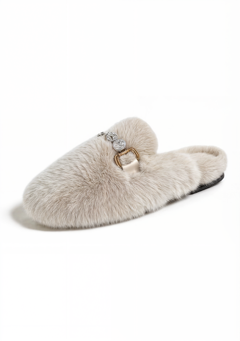 Hestia Jewel White Loafers