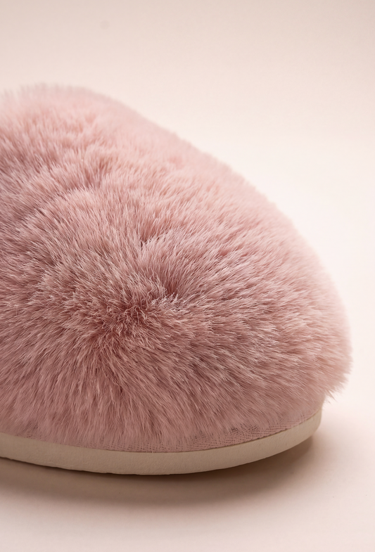 The Fluffiest Pink Slippers