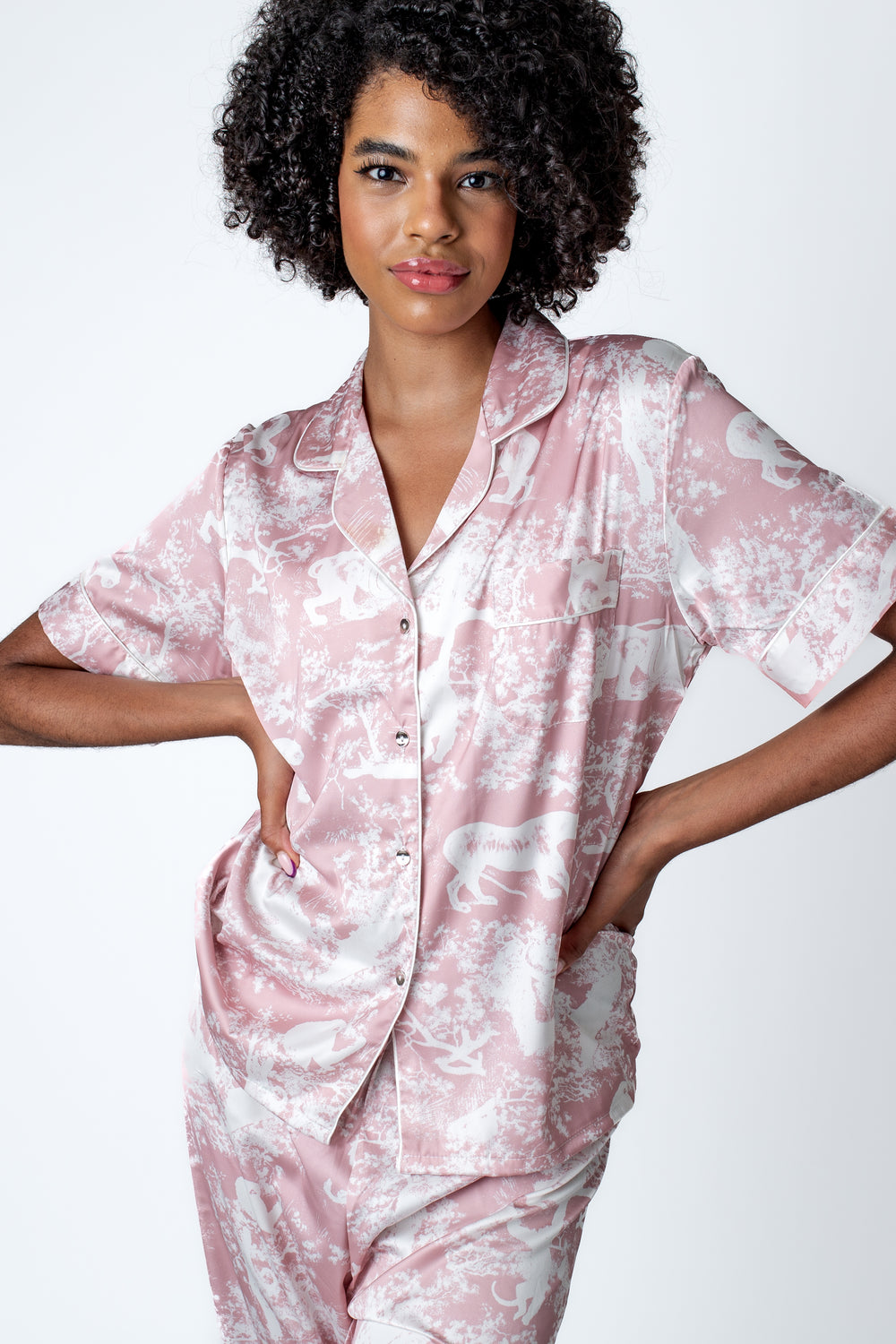 The Toile de Jouy Pajamas Light Pink