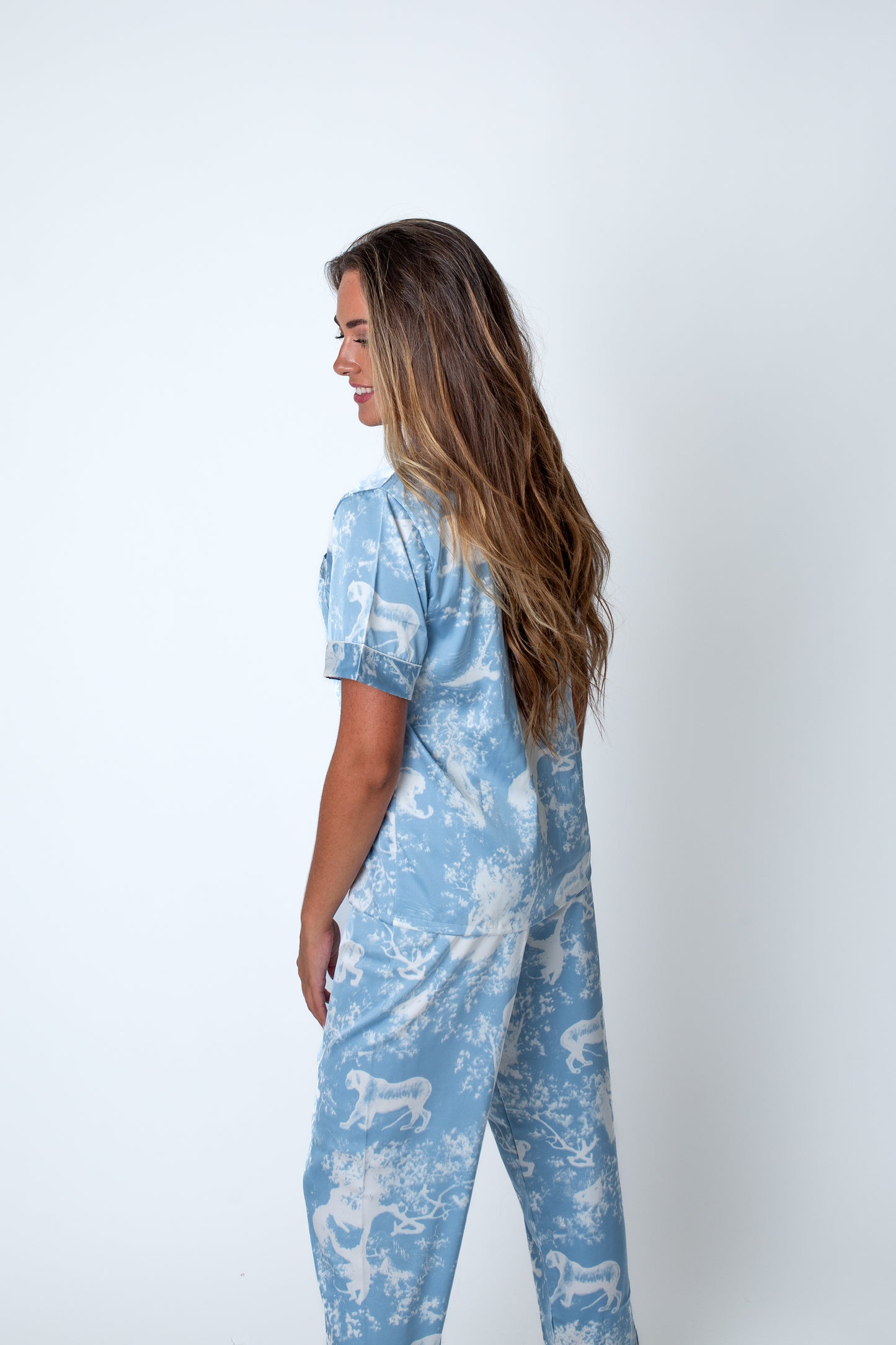 The Toile de Jouy Pajamas Light Blue