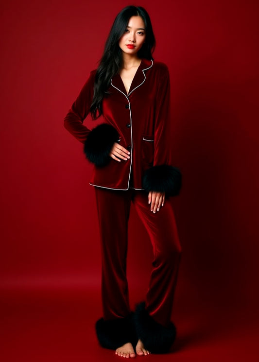 Ruby Velvet Pajamas