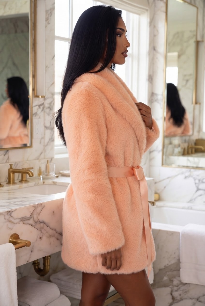 Allegra  Peach Robe