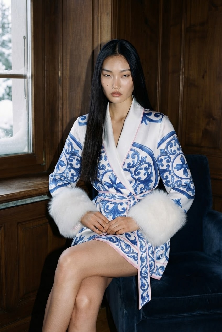 Azurra Rose Robe