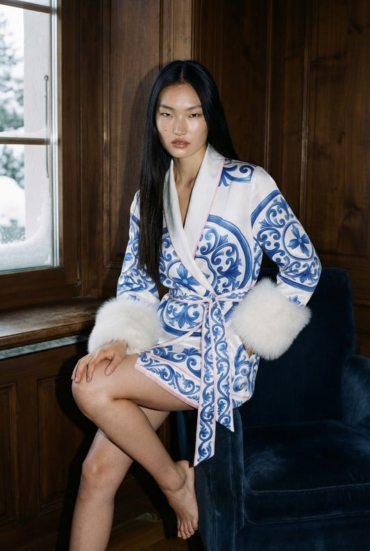 Azurra Rose Robe