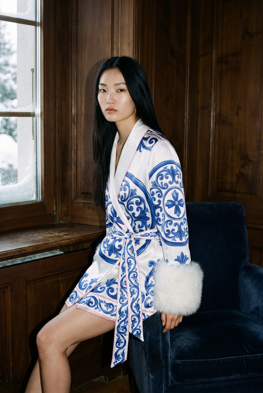 Azurra Rose Robe
