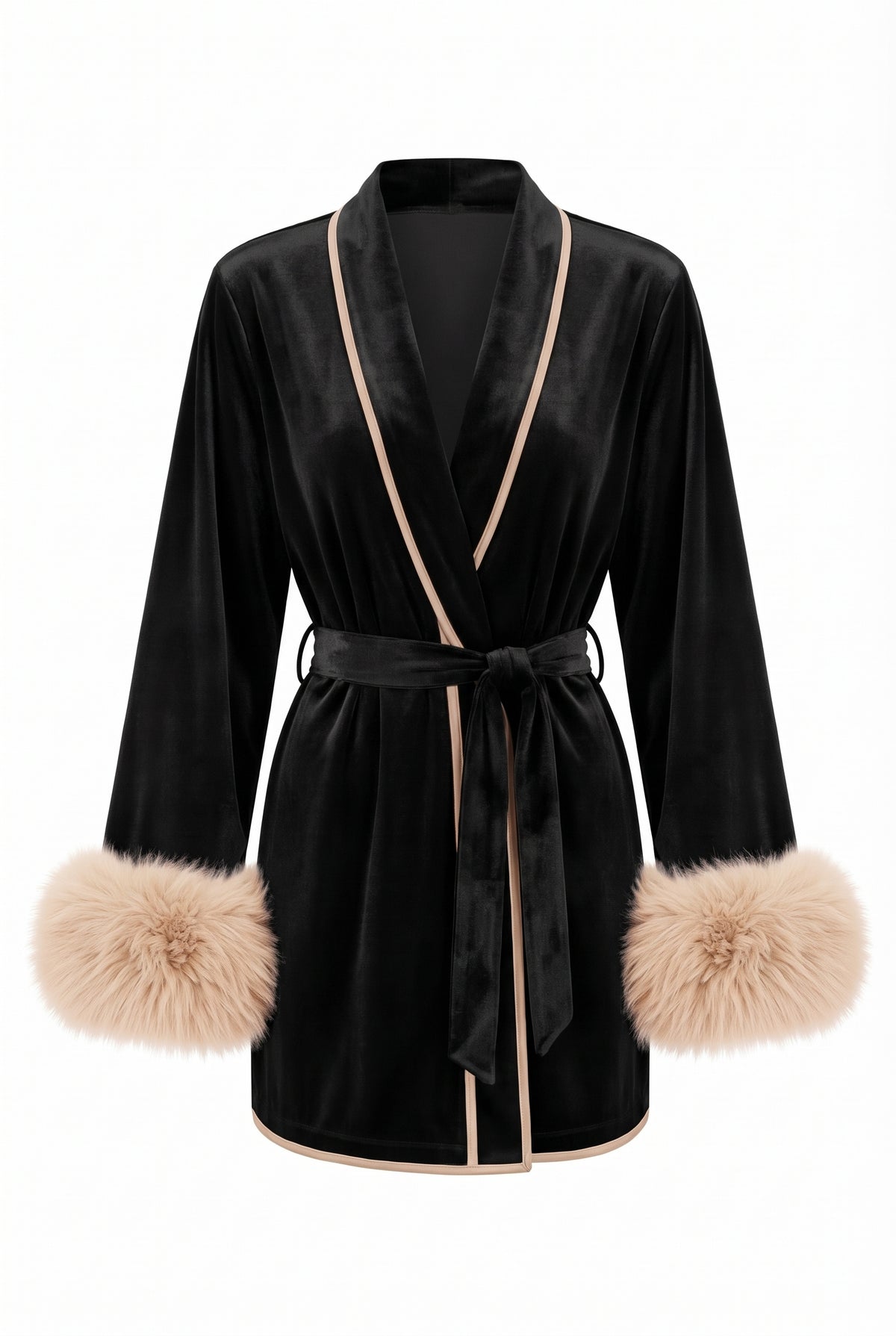 The Black Diamond Velvet Robe