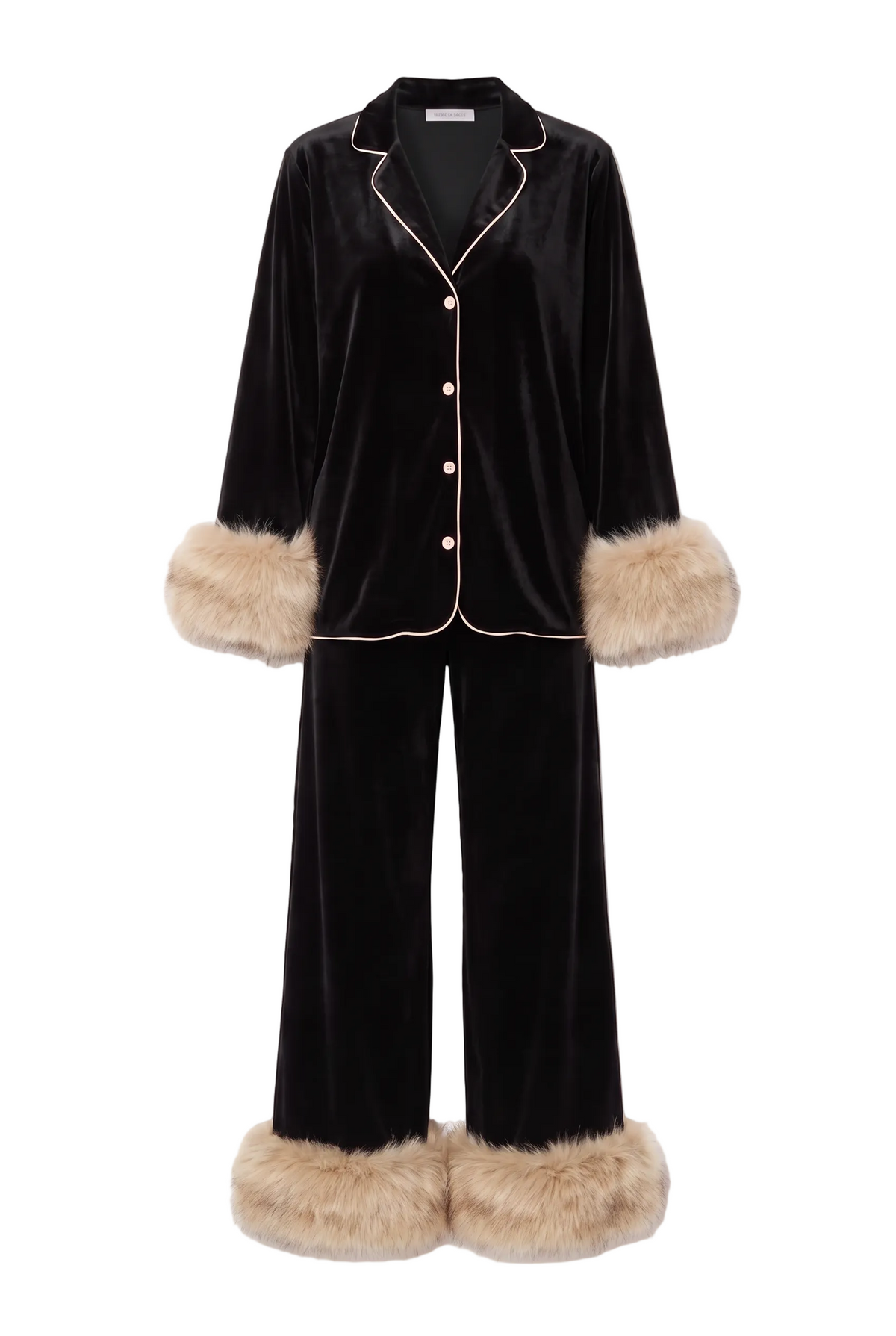 Black Diamond Velvet Pajamas