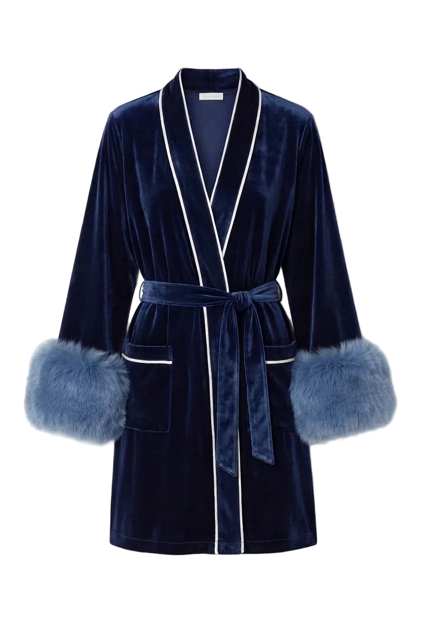 Sapphire Velvet Robe
