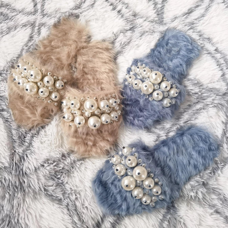 The Fur Pearls Slippers