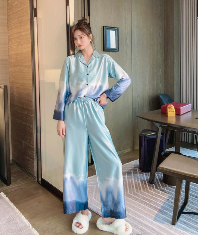 Green tie dye pajamas hot sale