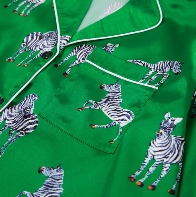 The Zebra Green Pajamas