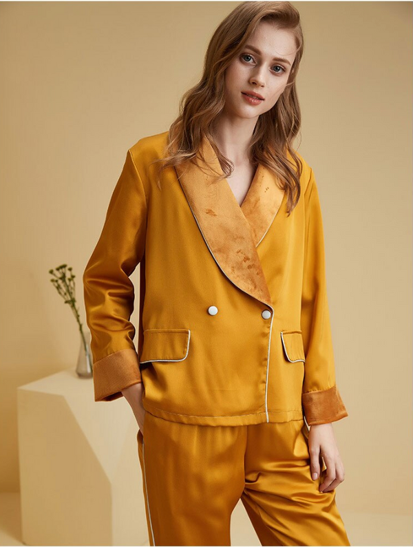 Alexa Orange Pajamas Set