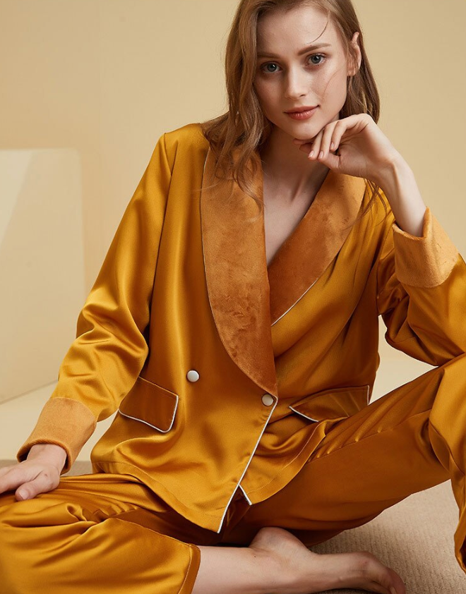 Alexa Orange Pajamas Set