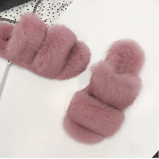 The TOP  Fluffy Pink Sandals