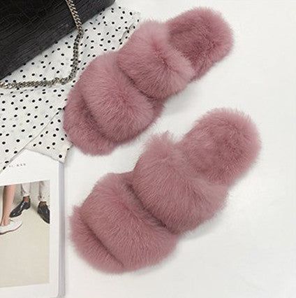 The TOP  Fluffy Pink Sandals