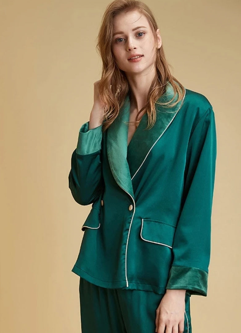 Alexa Green Pajamas Set