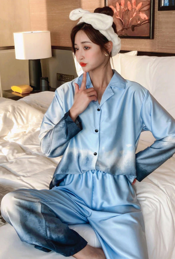 The Blue Tie Dye Pajamas