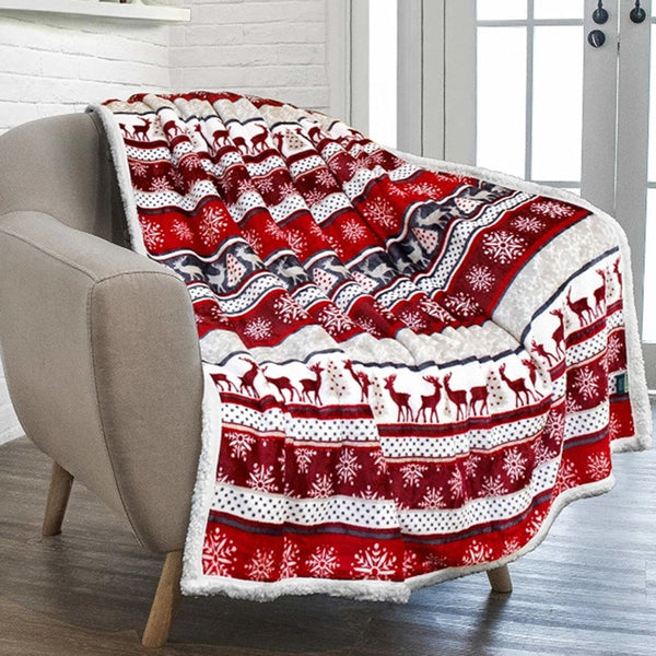 Christmas Elk Blanket