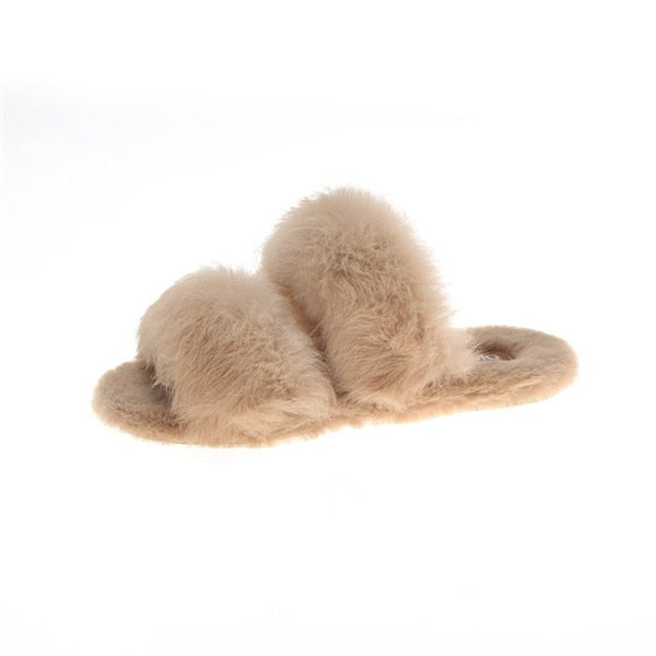 The TOP Fluffy Beige Sandals