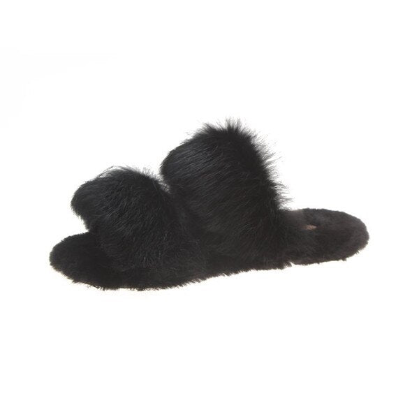 The TOP Fluffy Black Sandals