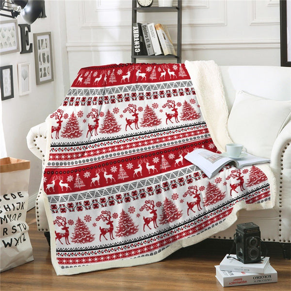 Christmas Elk Blanket