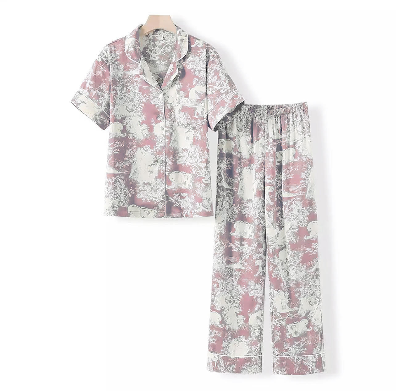 The Toile de Jouy Pajamas Light Pink